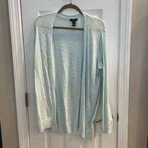 Gap Mint Open-Front Cardigan